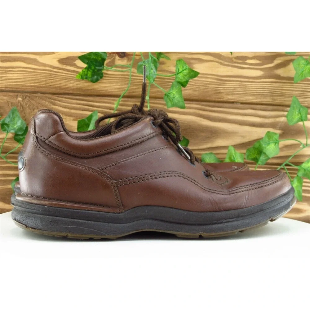 Rockport Shoes‎ Sz 10.5 M Brown Derby Oxfords Leather Men
